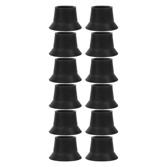 Uonlytech 12Pcs Replacement Trampoline Leg Pads Black Non Slip Feet Covers for Floor Safety