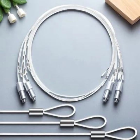Uonlytech Picture Cord Rope Hanging Wires Nylon Seamless Decoration Wedding 12pcs