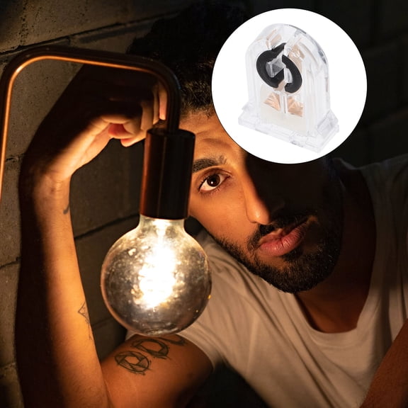 Uonlytech 12Pcs Lightbulb Socket Transparent Plastic Sleek Design Useful for Commercial Spaces and Home Installation
