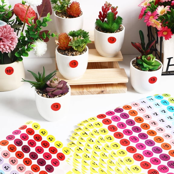 Uonlytech 15 Sheets Paper Price Tags Multi Colored Paper For Retail Pricing Standard Design