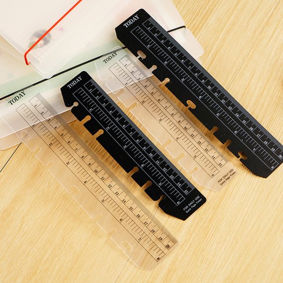 Uonlytech 18Pcs Transparent Plastic Page Markers Portable Planner Bookmarks for Household Use