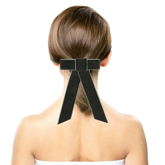 Uonlytech 1PC Bow Clips Large Bowknot Shape Velvet Hair Decoration for Christmas