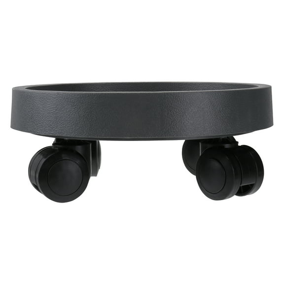 Uonlytech Simple Flowerpot Tray Grey Round Pot Tray for Indoor Planting 1Pack