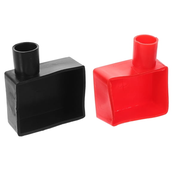 Uonlytech 1Pair Battery Terminal Protection Kit Silicone Covers Easy Fit for Car Battery Terminals