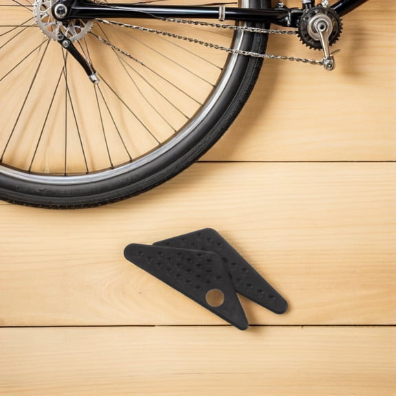 Uonlytech 1Pair Motorcycle Front Footrest Pad Insert with Enhanced Comfort and Antislip Design Black