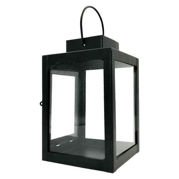 Uonlytech 1Pc Decorative Black Wind Lamp Candle Holder with Unique Retro Design for Scene Layout