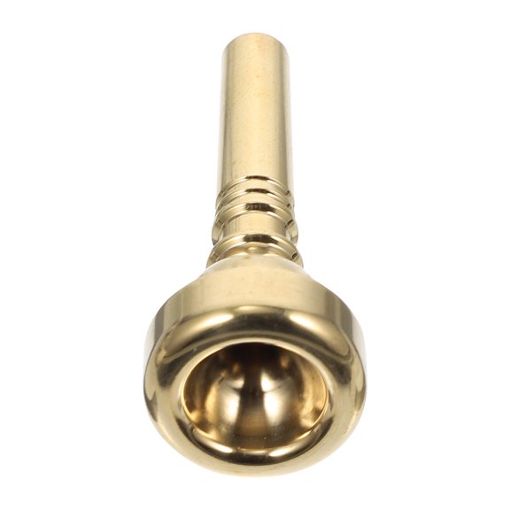 Uonlytech 1Pc Portable Golden Trumpet Mouthpiece Replacement for Musical Instrument Use