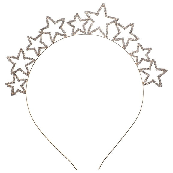 Uonlytech 1Pcs Women Headpiece Gold Elegant Headbands for Party Decoration