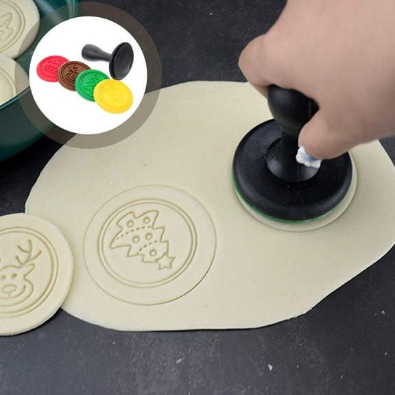 Uonlytech Baking Stamp for Home Cookies Mold Assorted Color 1 Set