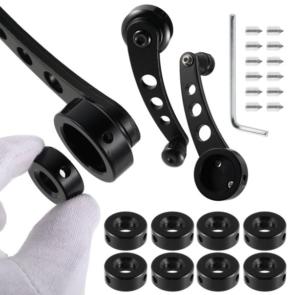 Uonlytech 1Set Car Winder Crank Rocker Universal Manual Window Handle with Mounting Clip