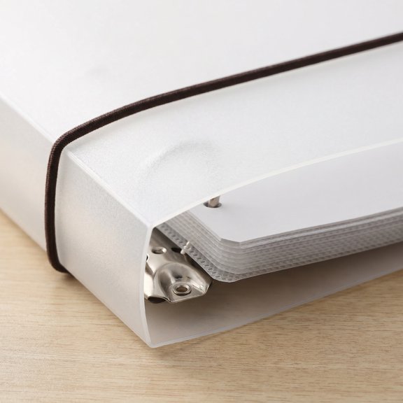 Uonlytech 1Set Clear Cd Organizer Binder with Thick Hardcover for Scratch and Dust Protection