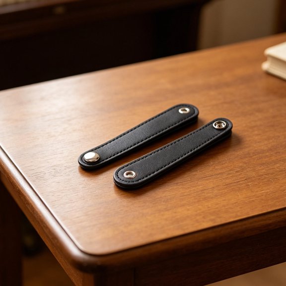 Uonlytech 1Set Compact Black Accordion Strap with Easy Buckle Closure for Convenient Use