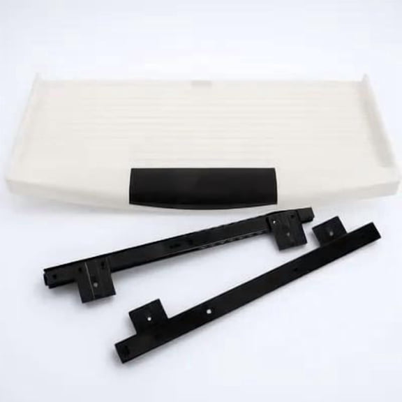Uonlytech 1Set White Keyboard Storage Tray with Full Extension Drawer Slides