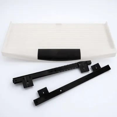 Uonlytech 1Set Drawer Style Keyboard Tray White with Full Extension Slides for Ergonomic Desk Setup