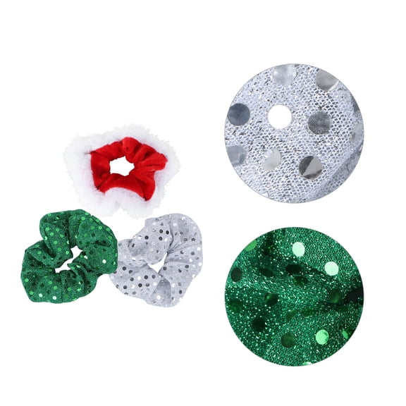 Uonlytech 6PCS Holiday Hair Accessories Assorted Color Ponytail Holder for Women Everyday Wear