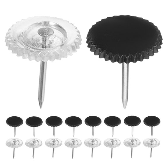 Uonlytech 200Pcs Transparent Push Pins for Cork Board Decoration and Paper Fixing