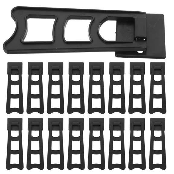 Uonlytech 20Pcs Easy Install Black Photo Frame Back Support with Smooth Finish and Stable Structure