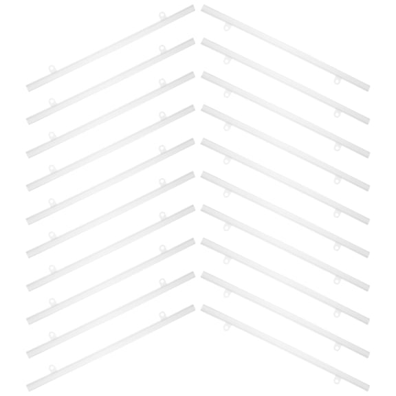 Uonlytech 20Pcs PVC Poster Mount Rail Hassle Free Hanging for Posters Banners in Commercial Spaces
