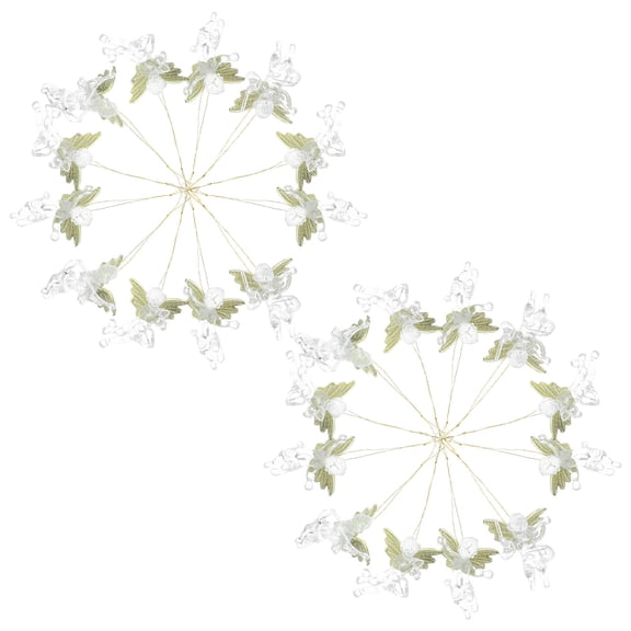 Uonlytech Christmas Tree Hanging Ornament Beautiful Party Layout Prop 24Pcs