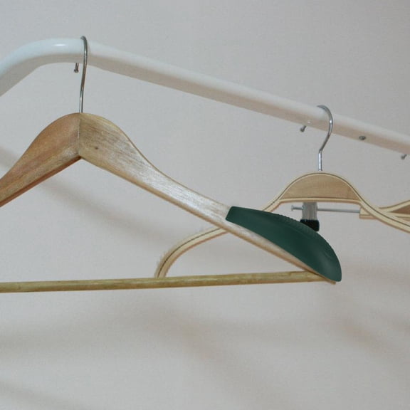Uonlytech 24Pcs Clothes Hanger Extenders Green Plastic Shoulder Expander for Shirt Jacket Sweater Support