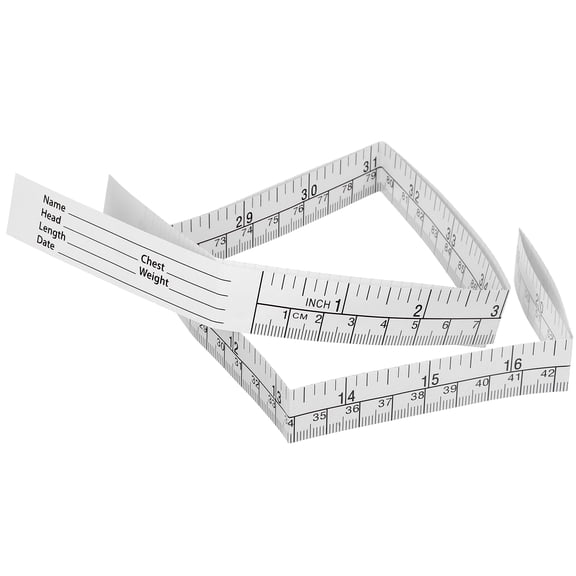 Uonlytech 25Pcs Body Measuring Paper Tape Disposable with Clear Print Dual Measurement System