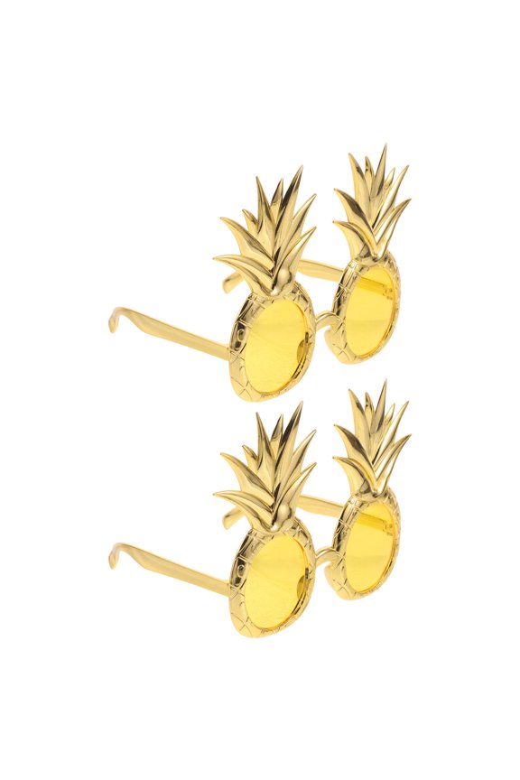 2Pairs Novelty Pineapple Glasses Lightweight Comfort Tropical Themed Sunglasses