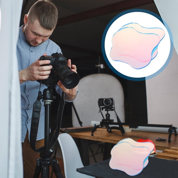 Uonlytech 2Pcs Acrylic Coaster Desk Plate Coaster Protective for Photographers Christmas Celebration