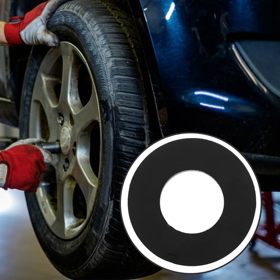 Uonlytech 2Pcs Automotive Shock Absorption Rings Black Rubber Ring Easy Install Vehicle Cushion Mat