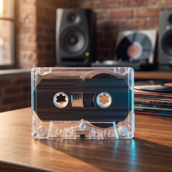 Uonlytech 2Pcs Black Blank Audio Cassette Tapes for Voice Recording and Music Capture