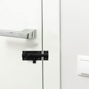 Uonlytech 2Pcs Black Door Security Latch Metal Slide Bolt for Gate Hardware and French Door Lock