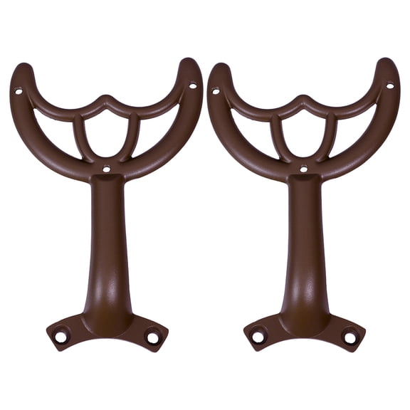 Uonlytech 2Pcs Ceiling Fan Blade Support Arms in Coffee Iron Fan Mount Bracket for Repair