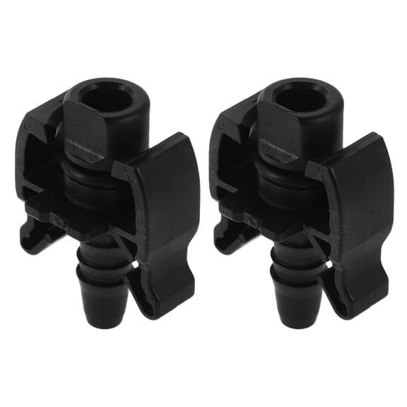 Uonlytech 2Pcs Durable Black Car Hose Fitting for Auxiliary Water Tank Coolant Outlet Quick Connect