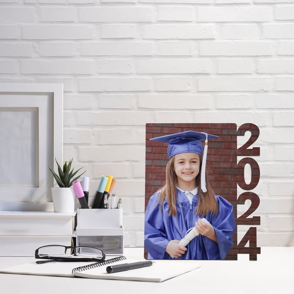 Uonlytech White Graduation Picture Frame 2024 Sturdy and Reliable for Decoration