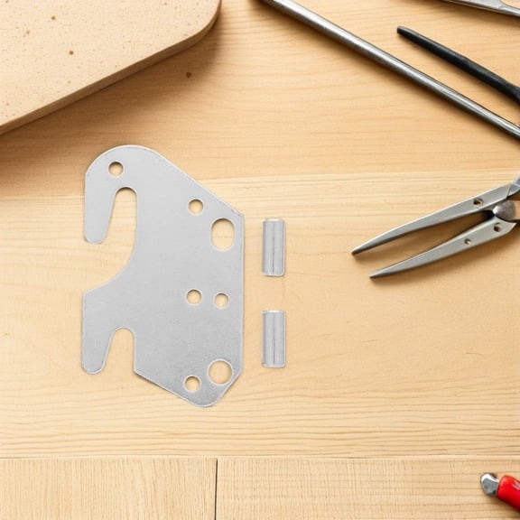 Uonlytech 2Pcs Heavy Duty Bed Rail Hook Plates for Wood Bed Frame with Enhanced Friction Surface