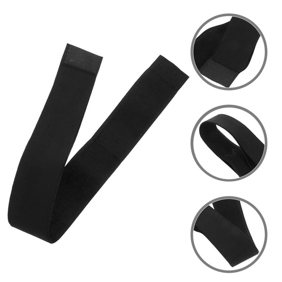 Uonlytech 2Pcs Hook and Loop Car Trunk Strap Black Nylon Vehicle Extinguisher Fixing Belt