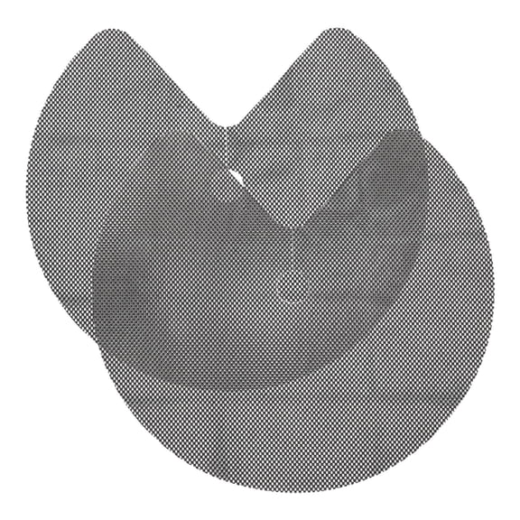 Uonlytech 2Pcs Lazy Susan Shelf Liner Circle PVC Non Slip Mat for Kitchen Cabinet Pantry Drawer Black