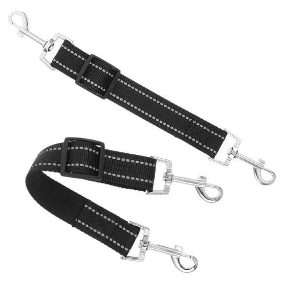 Uonlytech 2Pcs Pet Leash Extender with Adjustable Dog Safety Clip and Durable Nylon Connector