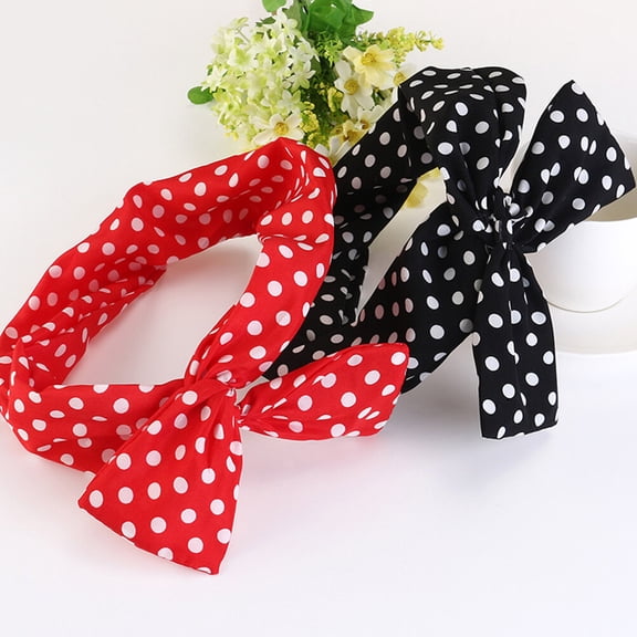 Uonlytech 2Pcs Red Makeup Headband for Women Elastic Wide Hair Accessories