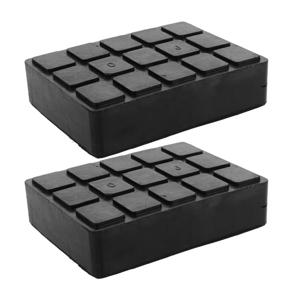 Uonlytech 2Pcs Square Car Lifting Rubber Pads for Jack Stand with Enhanced Grip and Wear Resistance