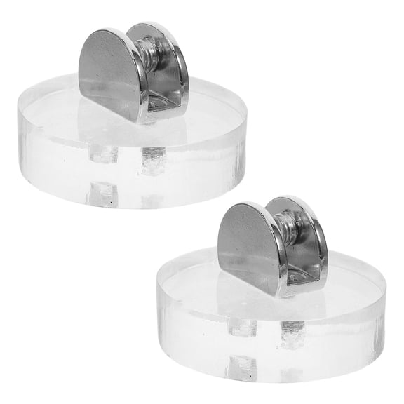 Uonlytech 2Pcs Transparent Acrylic Plaque Stand with Antislip Surface for Award and Ceramic Tile Display