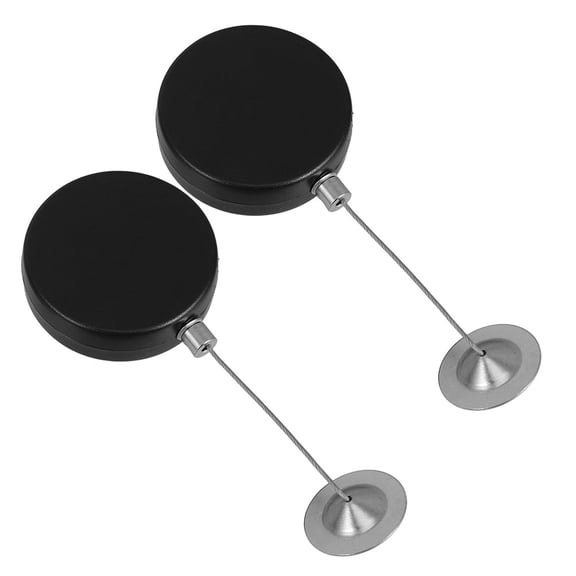 Uonlytech 2pcs Portable Steel Wire Lock For Outdoor Activities Black ABS Safety Cable Tool