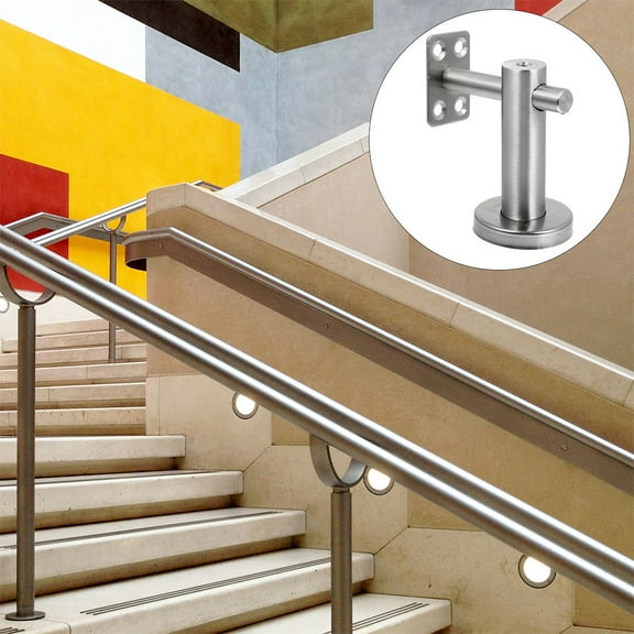 Uonlytech 2Pcs Stainless Steel Handrail Bracket Adjustable Stair Railing Support for Indoor Outdoor Stairs