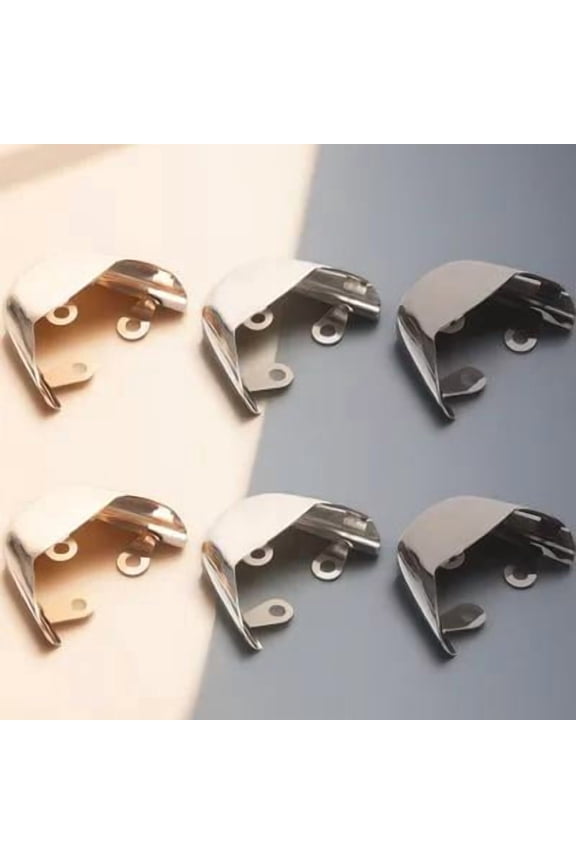 3Pairs Assorted Color Metal Boot Toe Protectors Durable Shoe Tip Covers