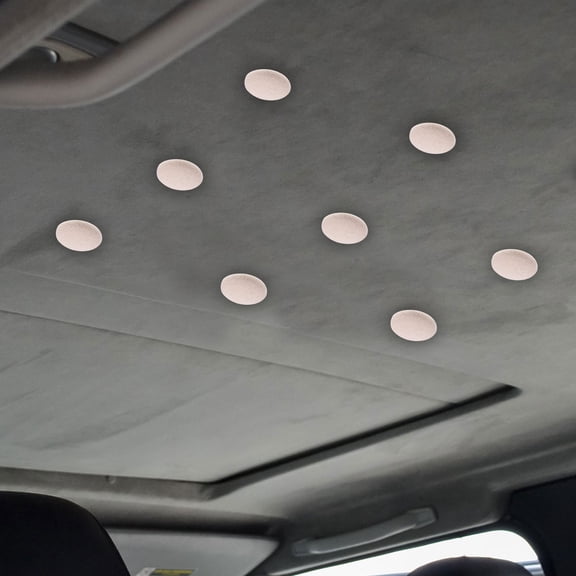 Uonlytech 30Pcs Headliner Replacement Kit Beige Car Roof Fabric Fixing Buttons Professional Repair Solution