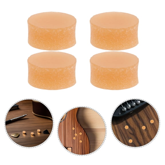 Uonlytech 36Pcs Acrylic Guitar Inlay Dots Orange Fret Markers Visual Fretboard Position Markers