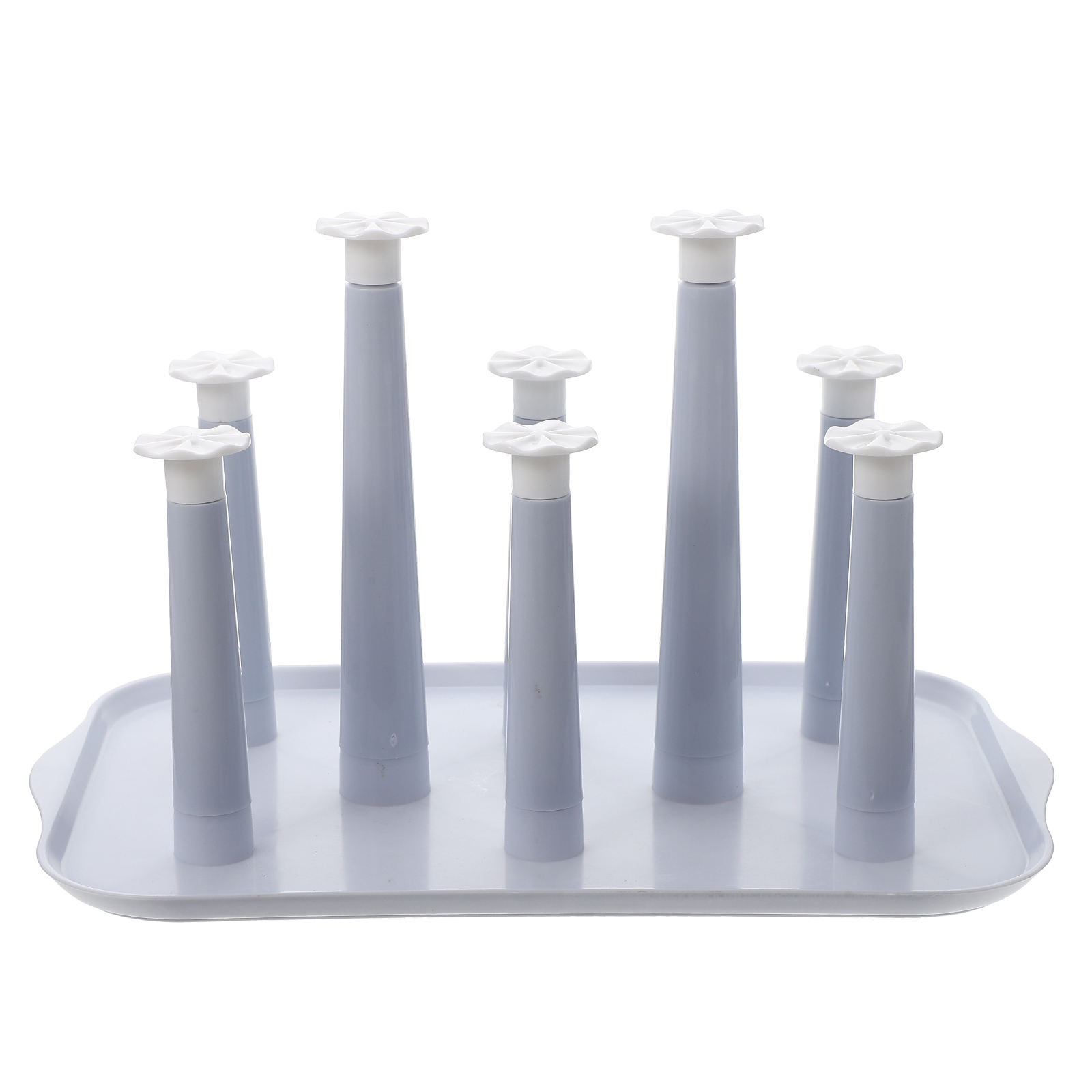 Uonlytech 3Pack Bottle Drying Rack Stand Grey for Organizing Kitchen in ...