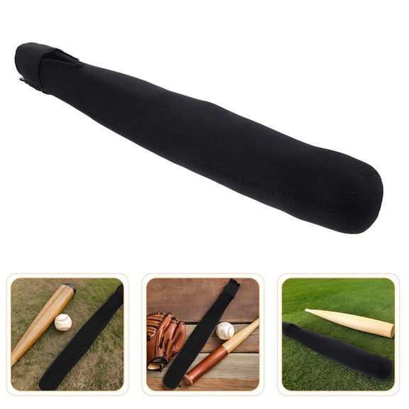 Uonlytech 3Pcs Baseball Bat Sleeve Durable Waterproof Protector with Hanging Hook for Travel and Storage Black