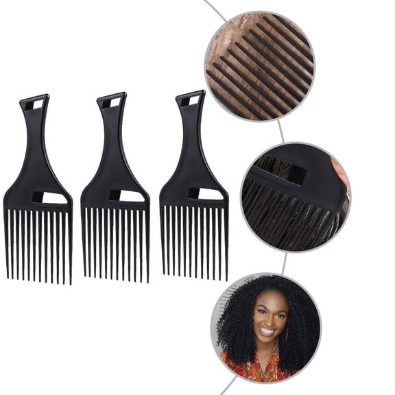Uonlytech 3Pcs Hair Styling Comb with Wide Teeth to Reduce Frizz and Detangle Curly Or Straight Hair