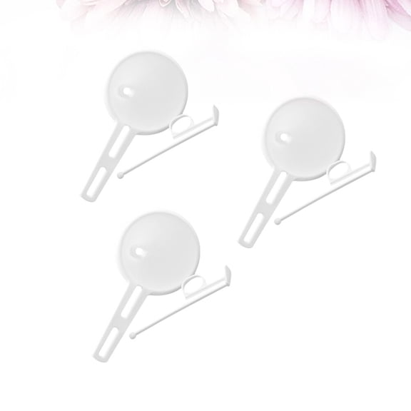 Uonlytech 3Pcs Household Funnel White Plastic Cream Icing Funnel for Home Kitchen and Bakery