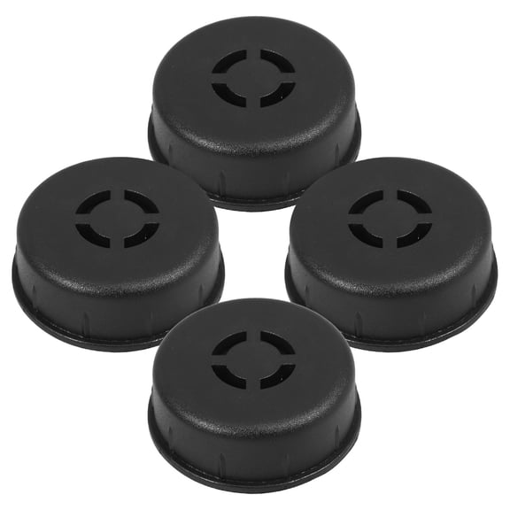 Uonlytech 4Pcs Black Furniture Casters with Invisible Installation and Stable Low Center of Gravity Design